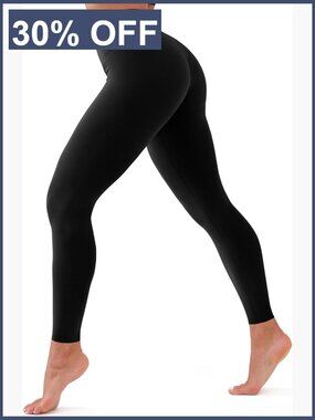 High Waisted Tummy Control Leggings Soft Workout Yoga Pants Plus Size